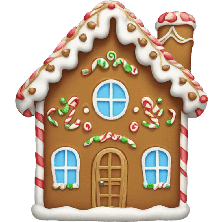 Cute gingerbread house  emoji