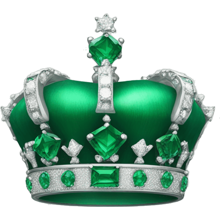 crown emerald color emoji