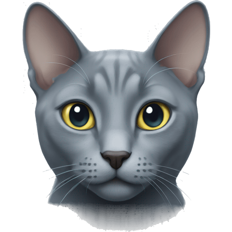 Russian blue cat emoji