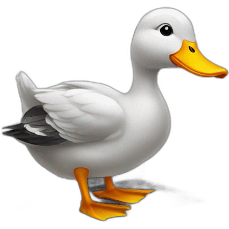 duck with computer emoji