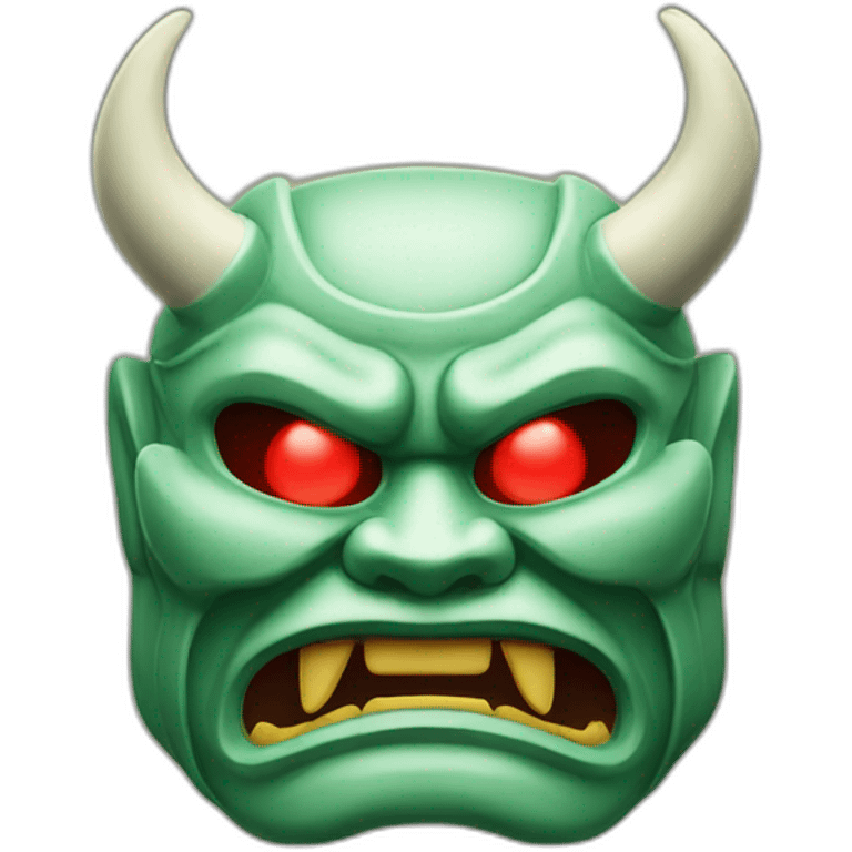 esmerald japanese oni mask emoji