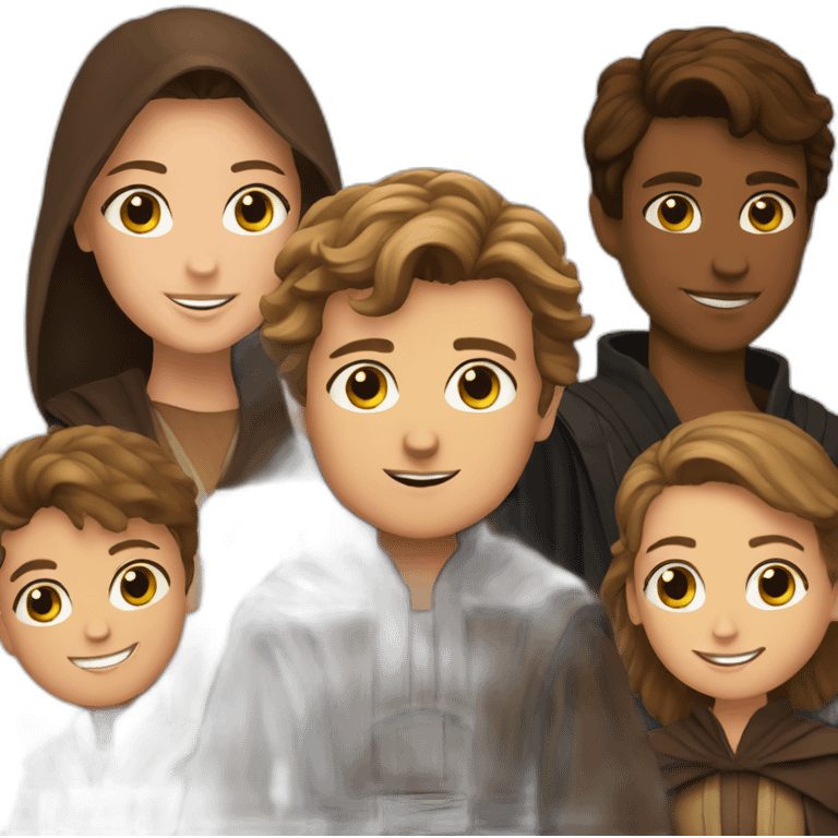 Anakin with children emoji