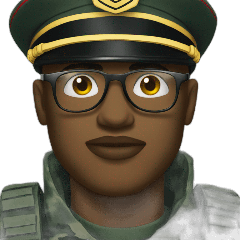 marine corps rapper with glasses emoji