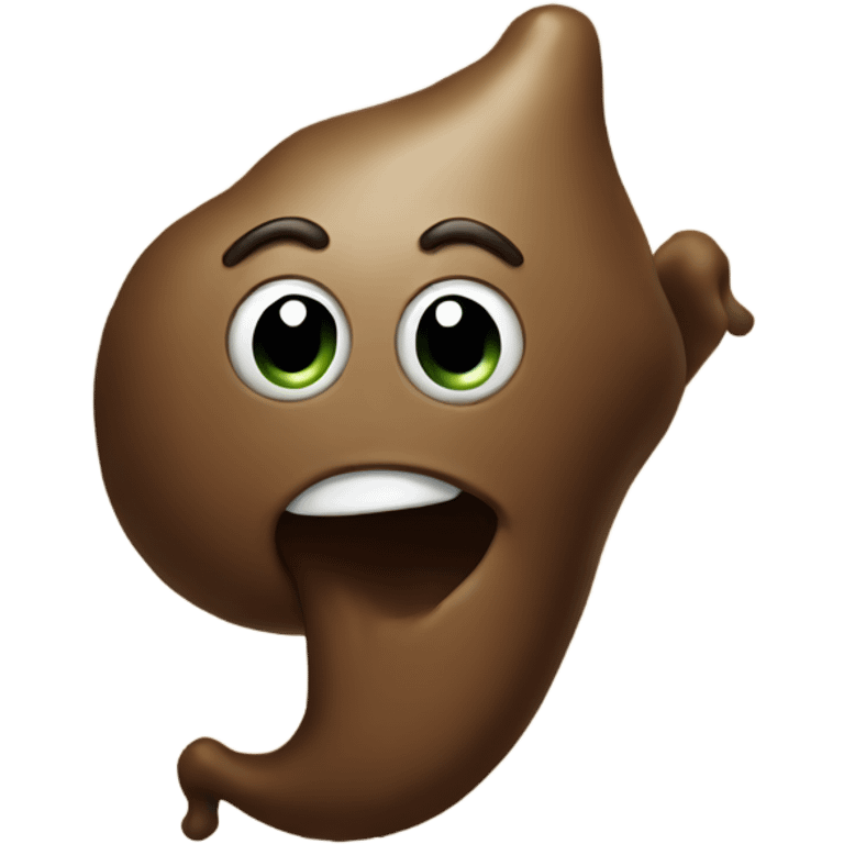 poop with horn emoji