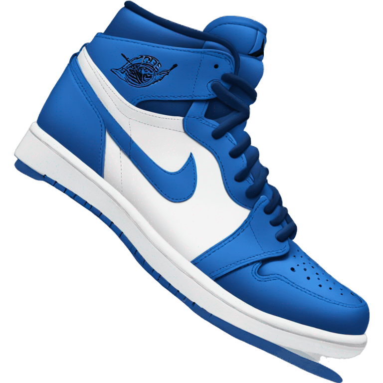 Blue Air Jordan 1 emoji