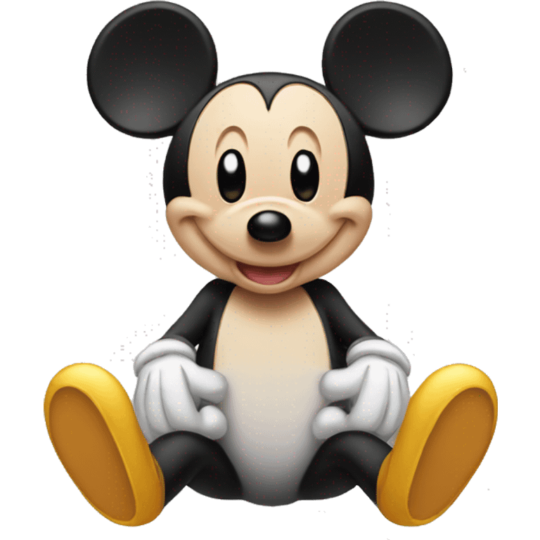 mickey con orejas de conejo emoji