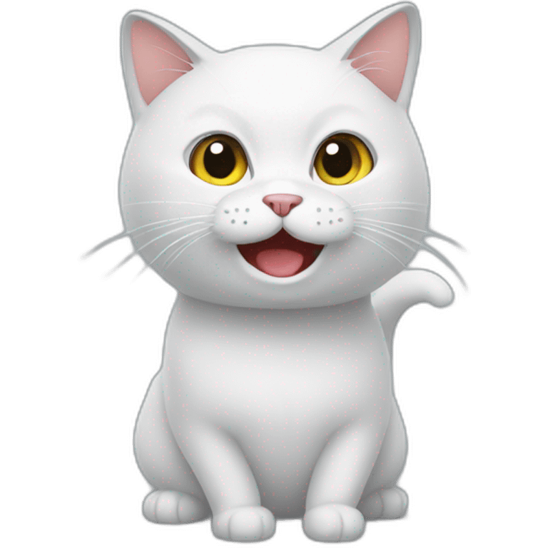 Un chat qui parle emoji