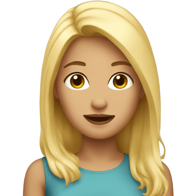 Blonde girl emoji