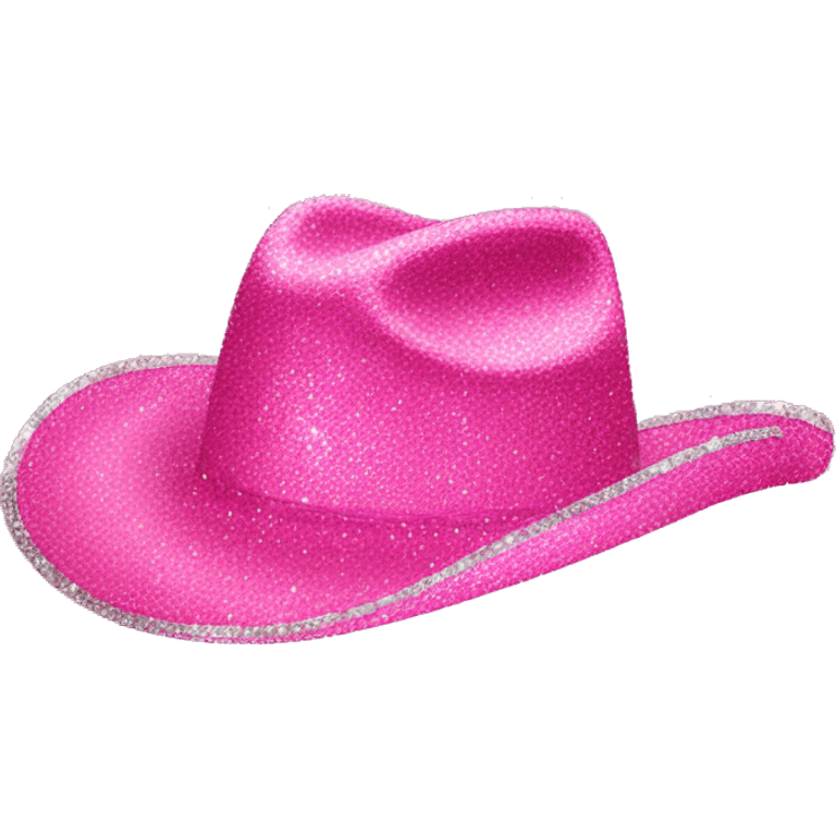 pink sparkly cowboy hat emoji