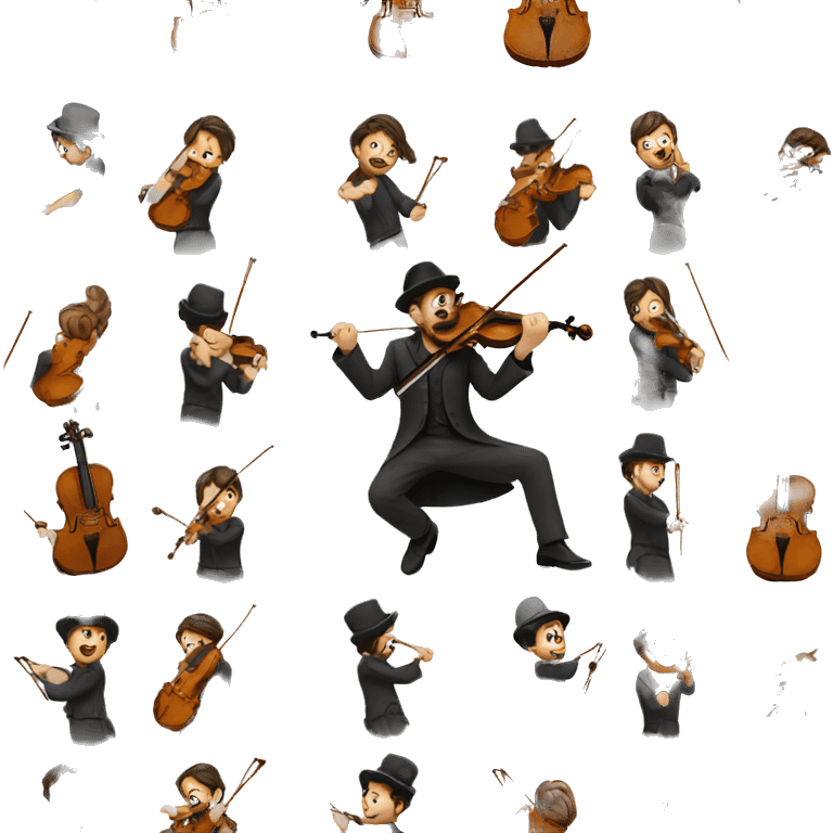 Jewish play on violin emoji