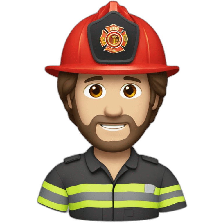 Brian Wilson with a red firefighter helmet emoji