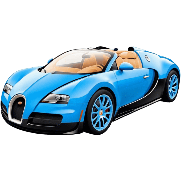 Bugatti Veyron - Bugatti (Model Year: 2020) (Iconic colour: Blue) emoji