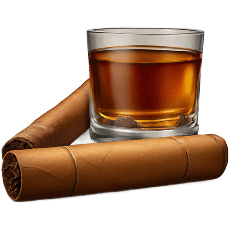 Bourbon and cigars emoji