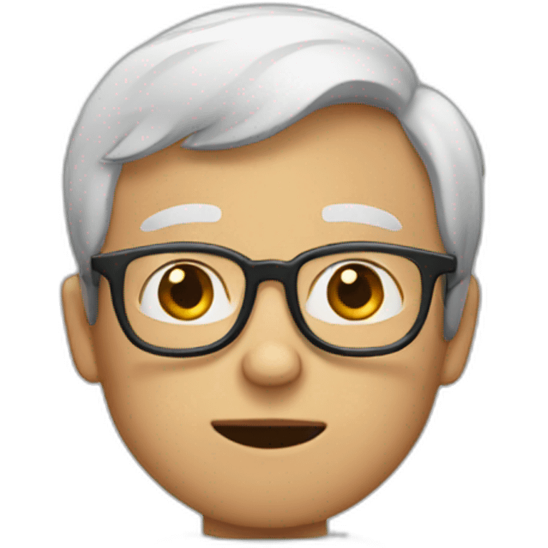 boy with glasses that hate old people emoji