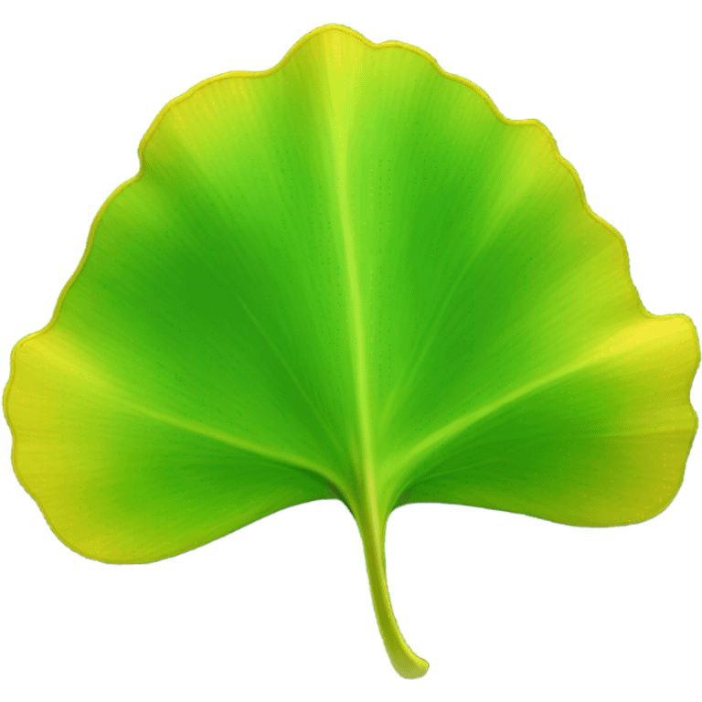 Ginkgo leaf emoji