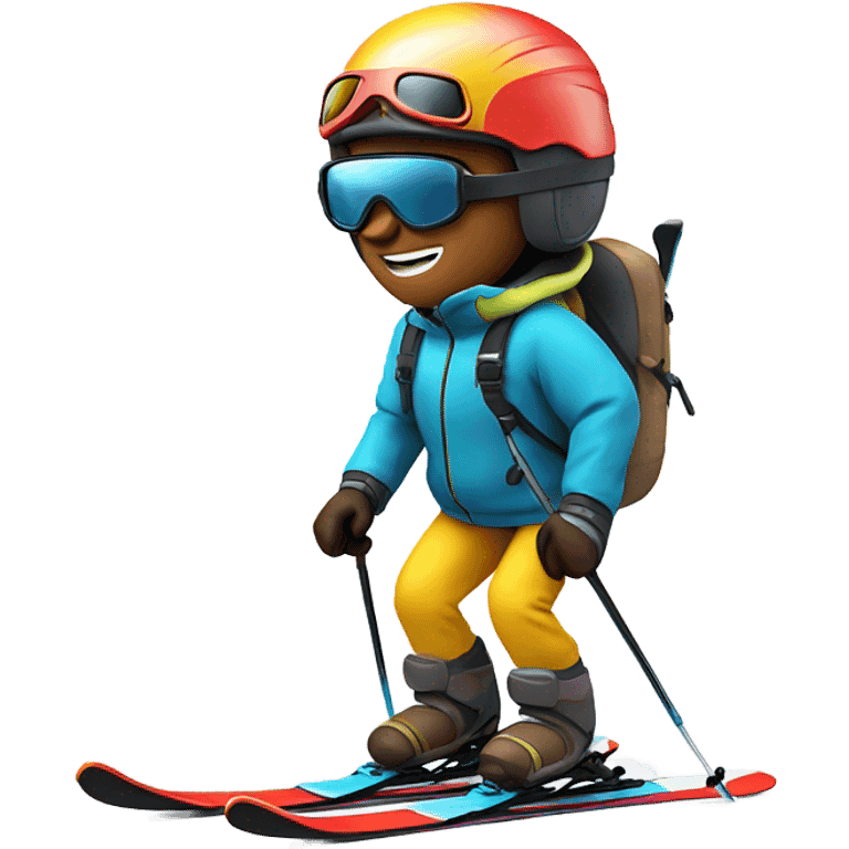 Man skiing emoji