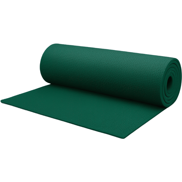 dark green yoga mat emoji