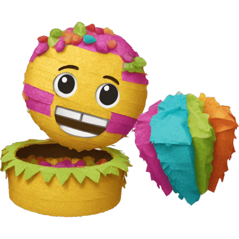 PIÑATA TRADICIONAL EXPULSANDO DULCES emoji