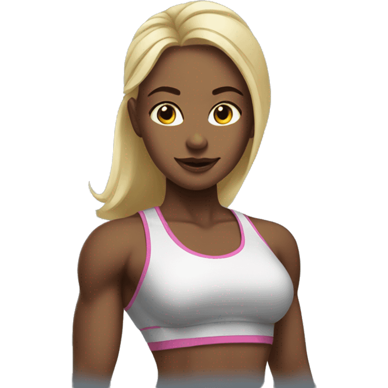 Girls in the gym  emoji