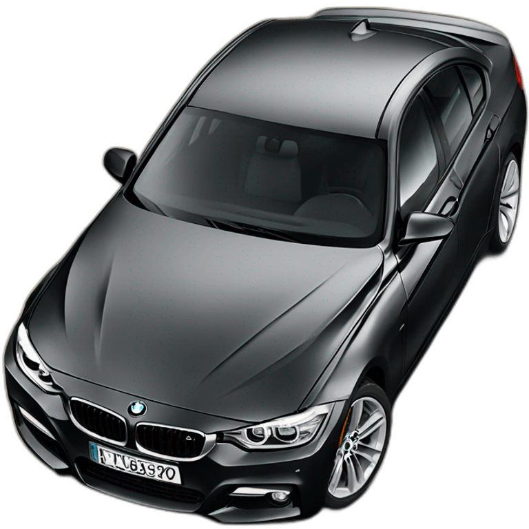 black bmw f30 emoji