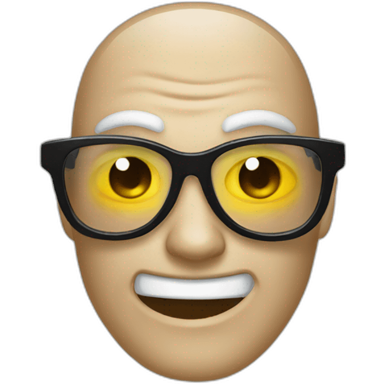 Fantôme en lunette emoji