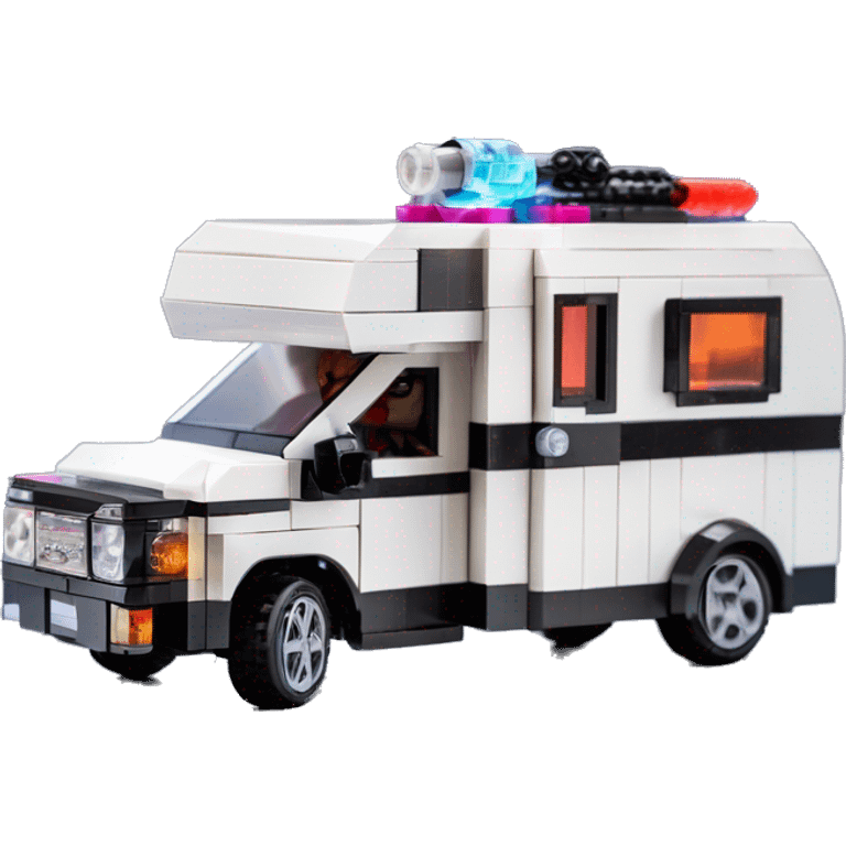 Lego Barbie dream nightmare rv camper Fr-s Haunted Cabin Darth Vader’s ice cube race car with bright white headlights and light saber bumpers  emoji