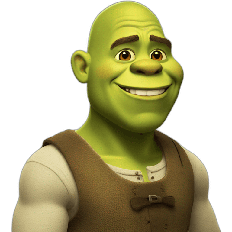 Shrek bois un verre  emoji