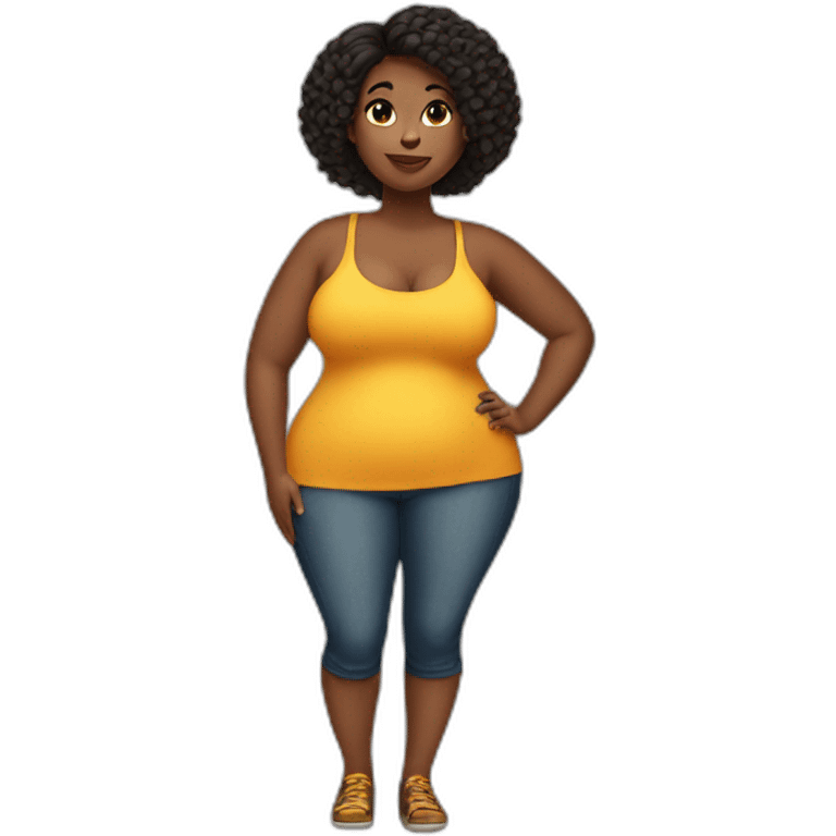 Big curvy girl emoji