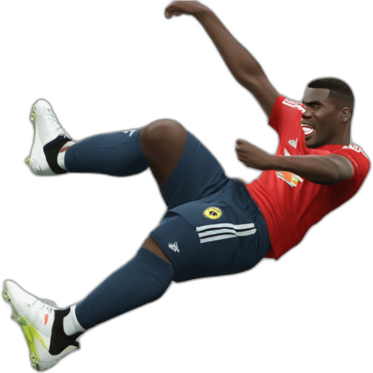 Paul Pogba fait un backflip emoji