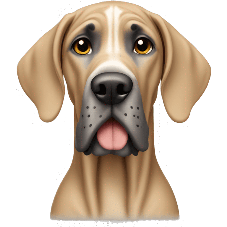 Tan Great Dane  emoji