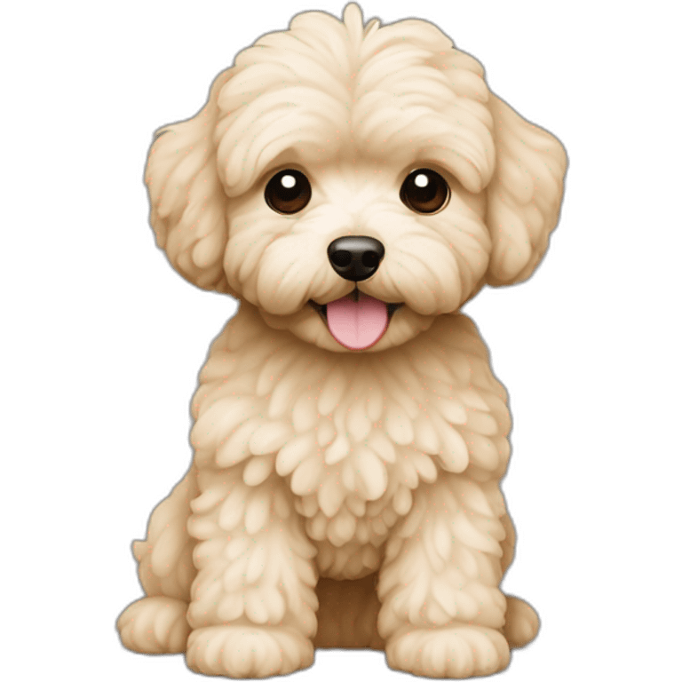 Maltipoo dog beige emoji