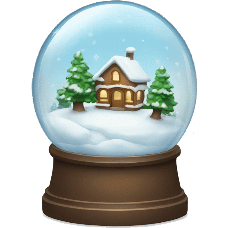 fun snow globe emoji