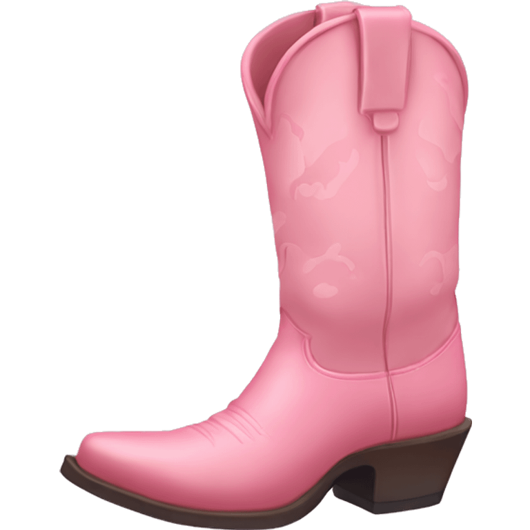 light pink cow boy boots emoji