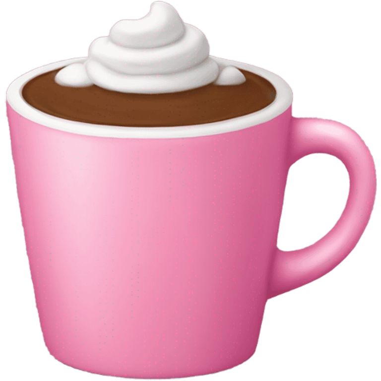 Pink cup of hot coco emoji