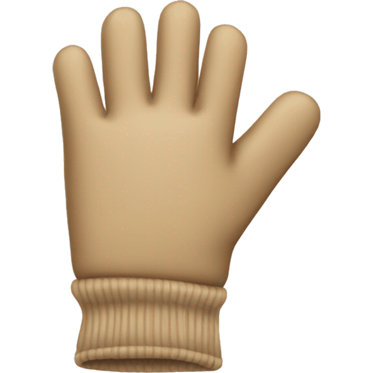 Beige gloves emoji