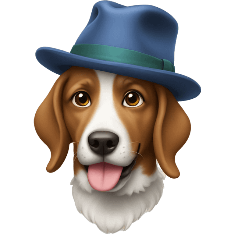 Dog with hat emoji