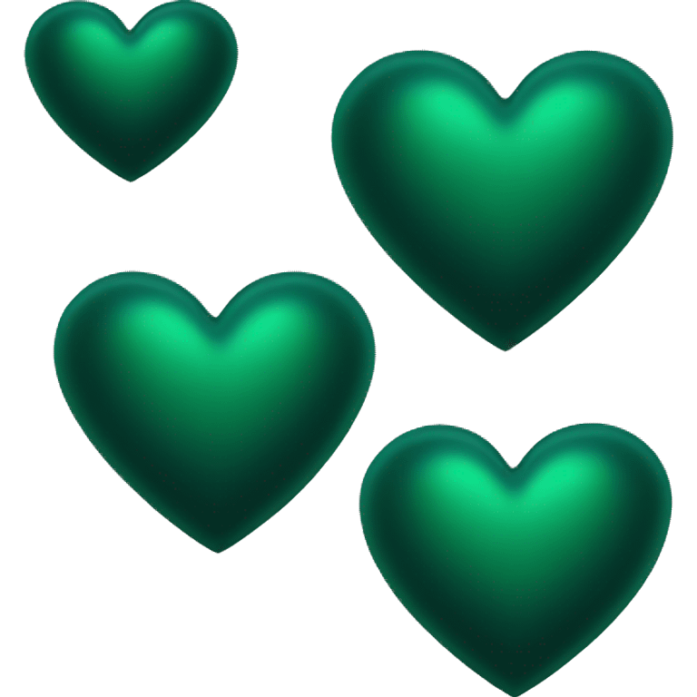 Dark green heart emoji