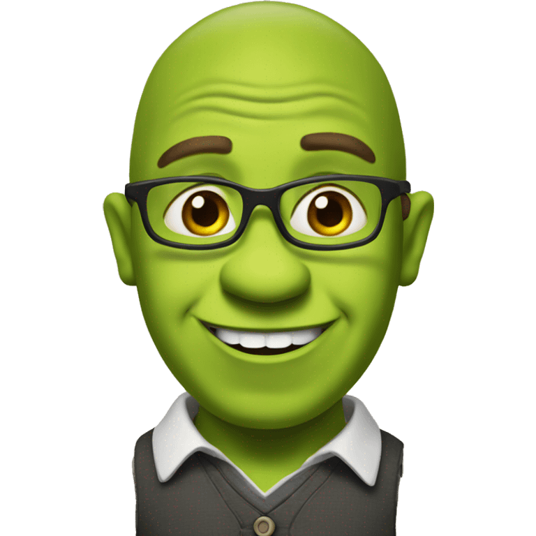 shrek as a teacher emoji