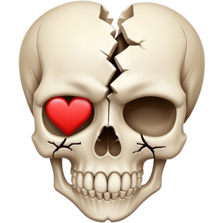 broken heart and skull 💔💀 emoji