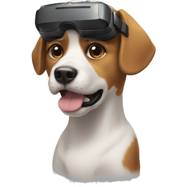 VR dog emoji