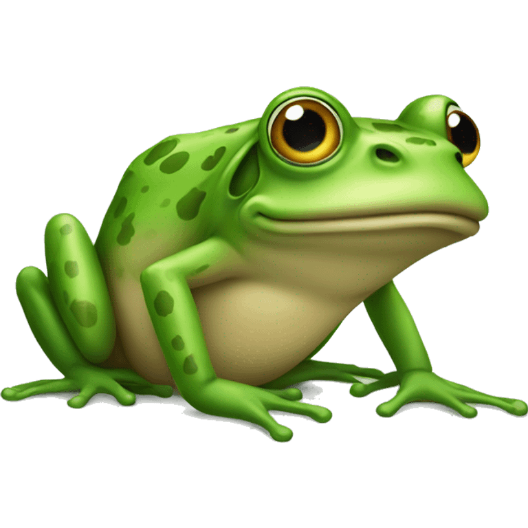 Frog with fake legs  emoji