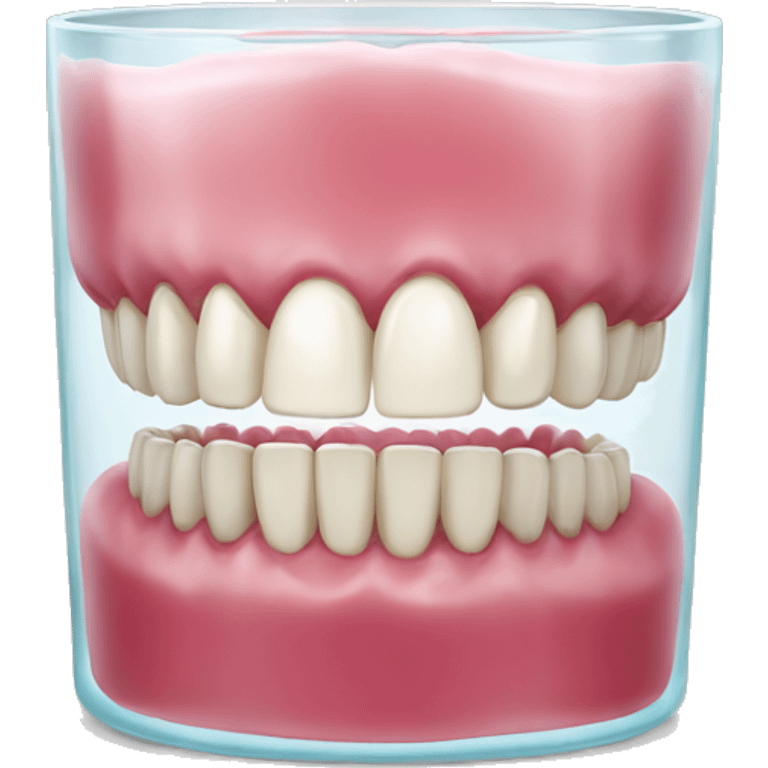 dentures in glass emoji