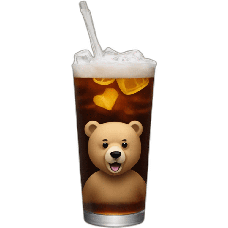 Joe Biden drink a bear emoji