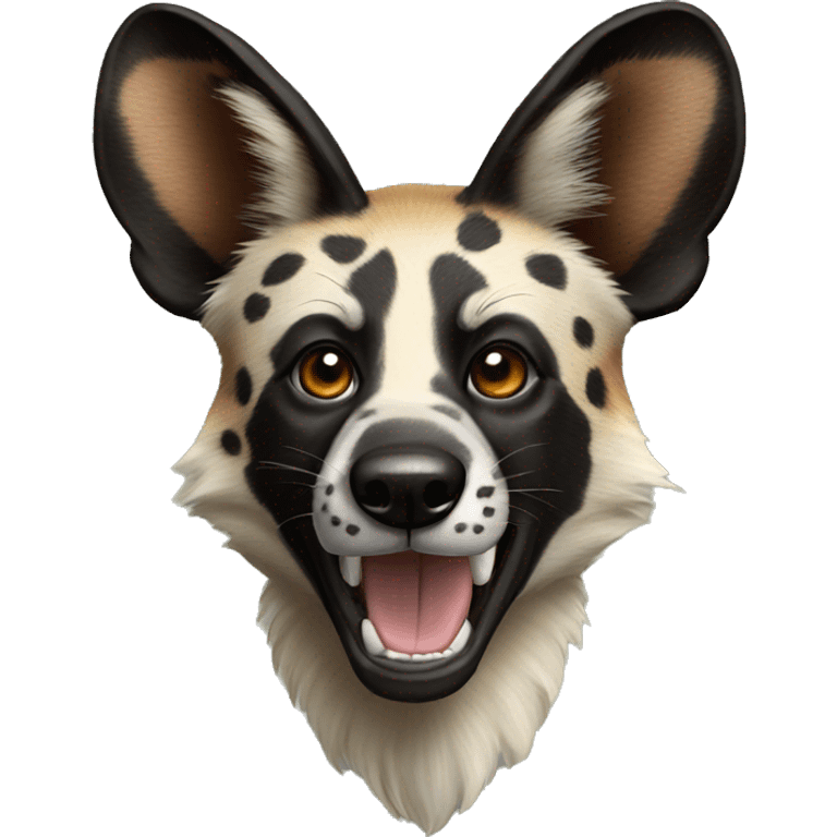 African wild dog emoji