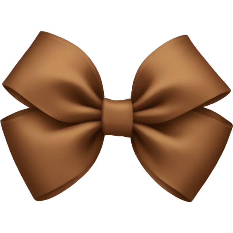 Cute brown bow emoji