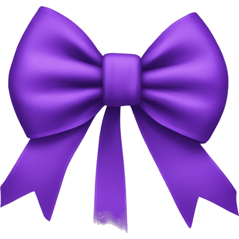 Purple bow emoji