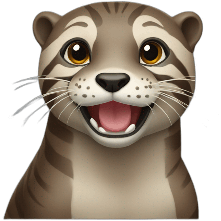 Loutre tigre emoji