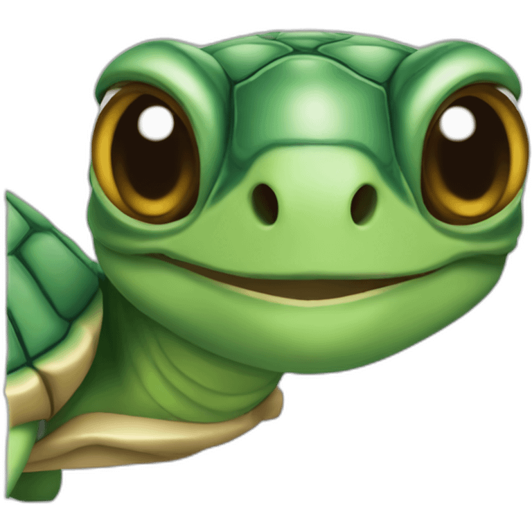 Tortue visage épé emoji