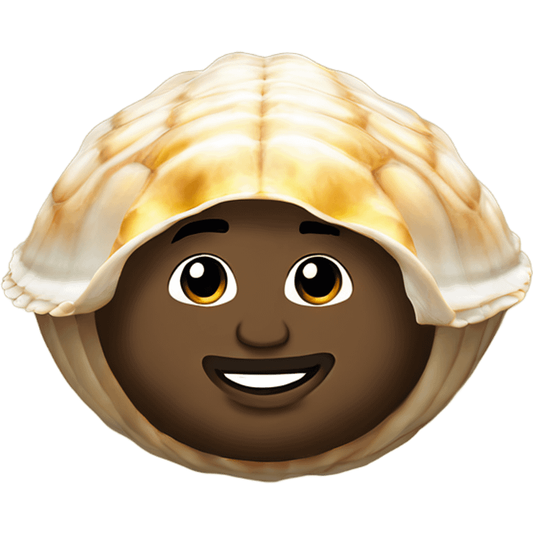 Gucci Mane coming out of a shell-less clam emoji