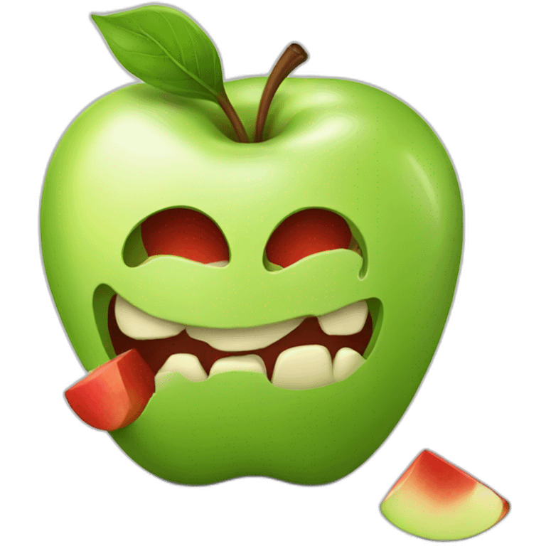 eating-apple emoji